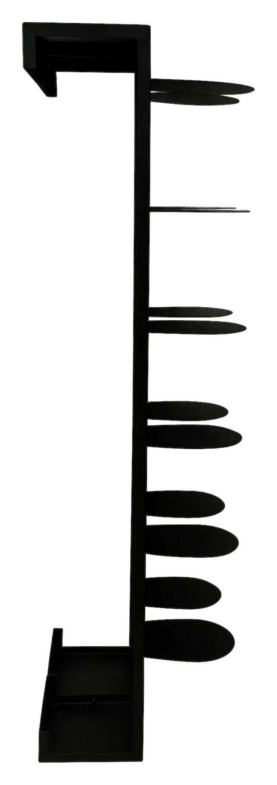 REGÁL NA TOPÁNKY, čierna, 30/100/30 cm - čierna, Basics, kov (30/100/30cm) - Carryhome