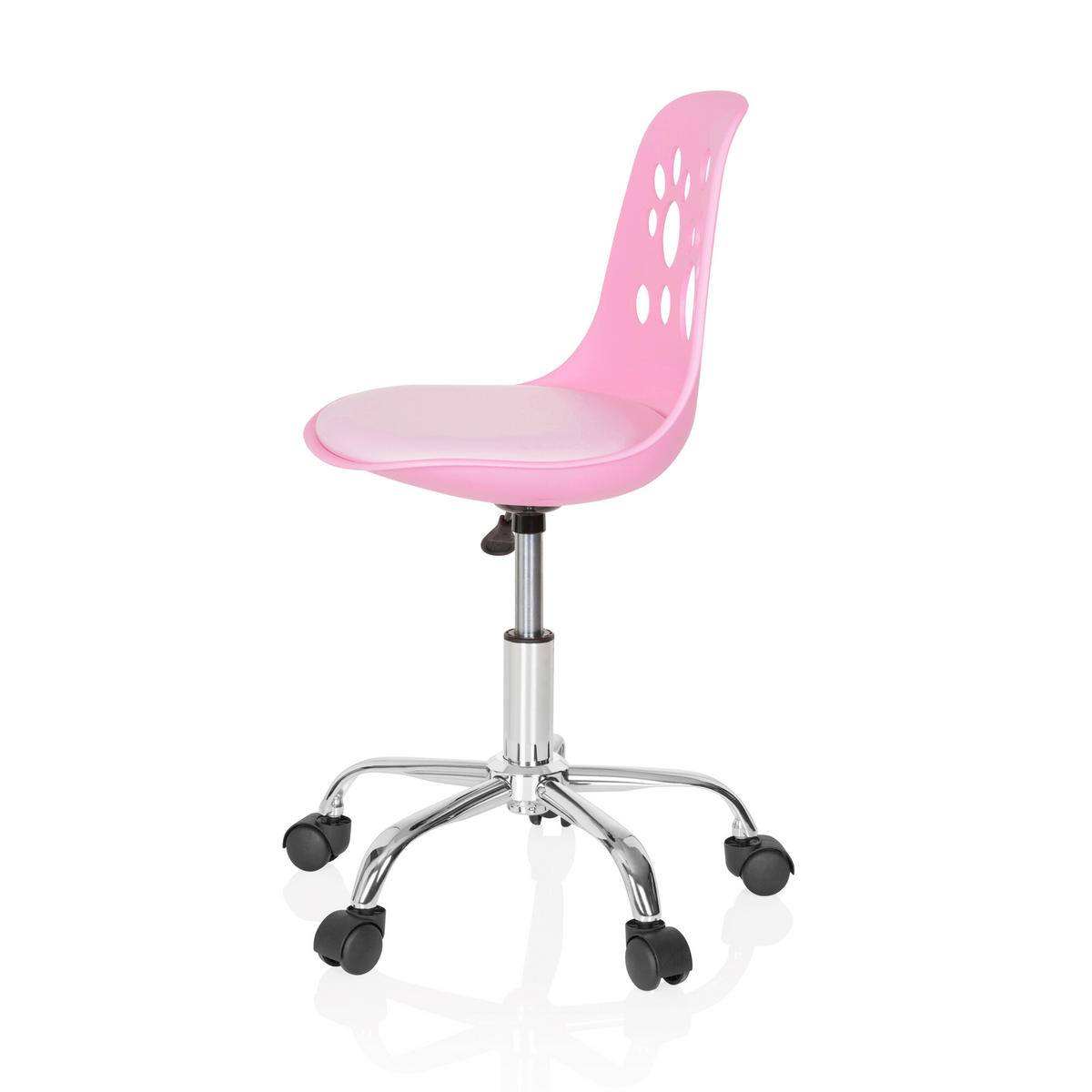 OTOČNÁ ŽIDLE PRO MLÁDEŽ, pink - pink, Moderní, textil/plast (40/72-82/44cm) - MID.YOU
