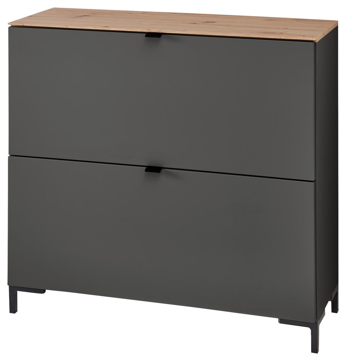 HÄNGESCHUHSCHRANK 100/84/37 cm  - Schwarz/Graphitfarben, MODERN, Holzwerkstoff/Metall (100/84/37cm) - Voleo