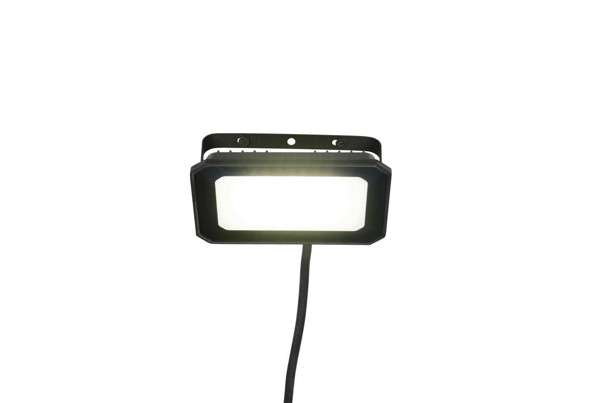 AUSSENWANDLEUCHTE - Weiss/Schwarz, Design, Glas/Metall (10/14,5/11cm)