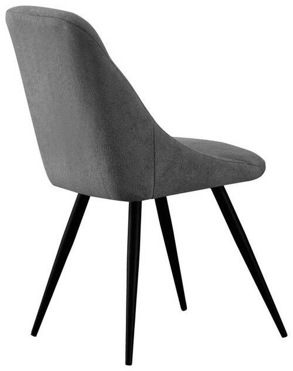 STOL, kovina, tekstil antracit  - črna/antracit, Design, kovina/tekstil (48/85/56cm) - Carryhome