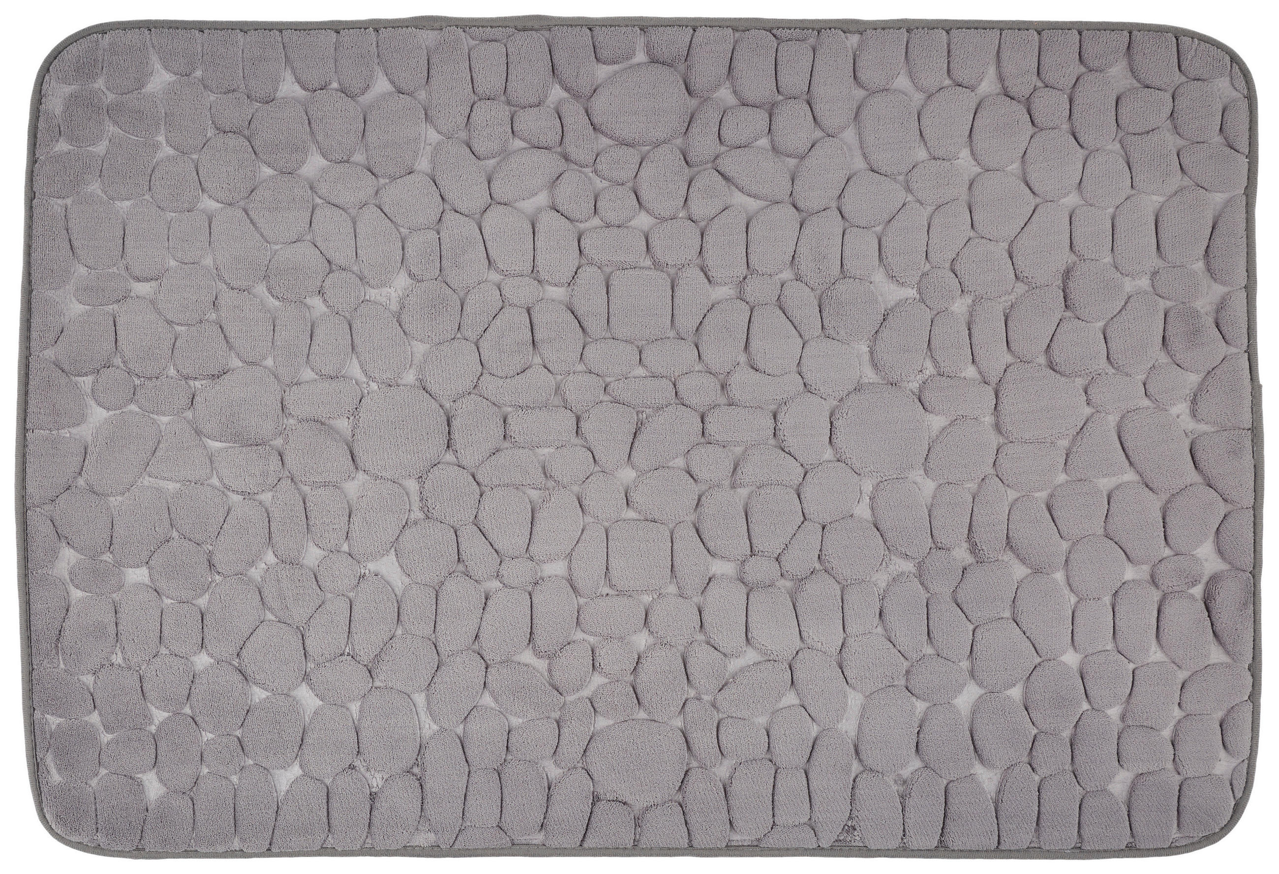 BADEMATTE Anthrazit 60/90 cm  - Anthrazit, Trend, Kunststoff/Textil (60/90cm) - Esposa