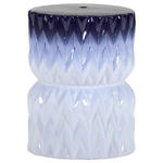 BEISTELLTISCH 30/30/60 cm Weiß, Dunkelblau  - Weiß/Dunkelblau, Design, Keramik (30/30/60cm) - Landscape