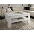 COUCHTISCH in Holzwerkstoff 110/65/47 cm - Weiß, Design, Holzwerkstoff (110/65/47cm) - Carryhome COUCHTISCH in Holzwerkstoff 110/65/47 cm - Weiß, Design, Holzwerkstoff (110/65/47cm) - Carryhome