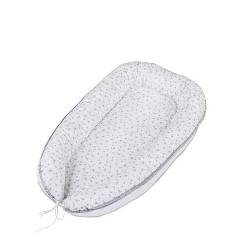 Kuschelnest Babybay  90/50/13 cm   - Hellgrau/Weiß, Basics, Textil (90/50/13cm) - Babybay