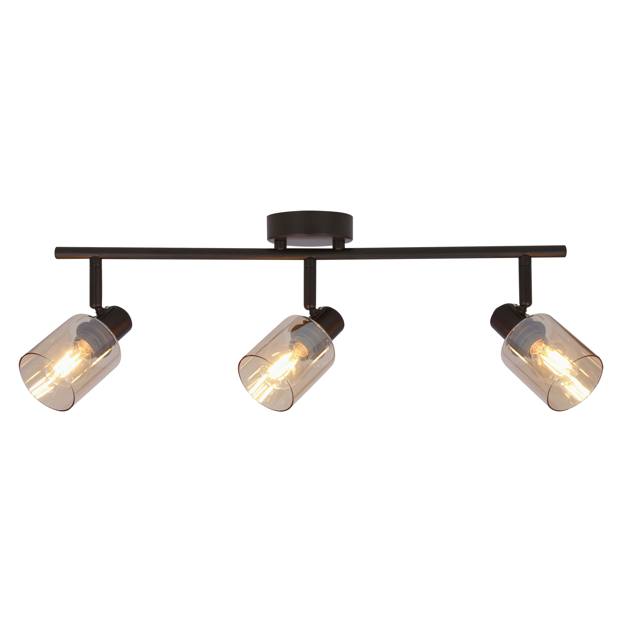 DECKENLEUCHTE Agra 9/58/19 cm  - Schwarz, Design, Glas (9/58/19cm)