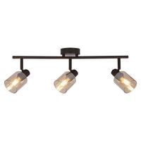 DECKENLEUCHTE Agra 9/58/19 cm  - Schwarz, Design, Glas (9/58/19cm)