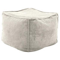 HOCKER in Textil Naturfarben, Beige  - Beige/Naturfarben, Design, Textil (66/40/66cm) - Lomoco