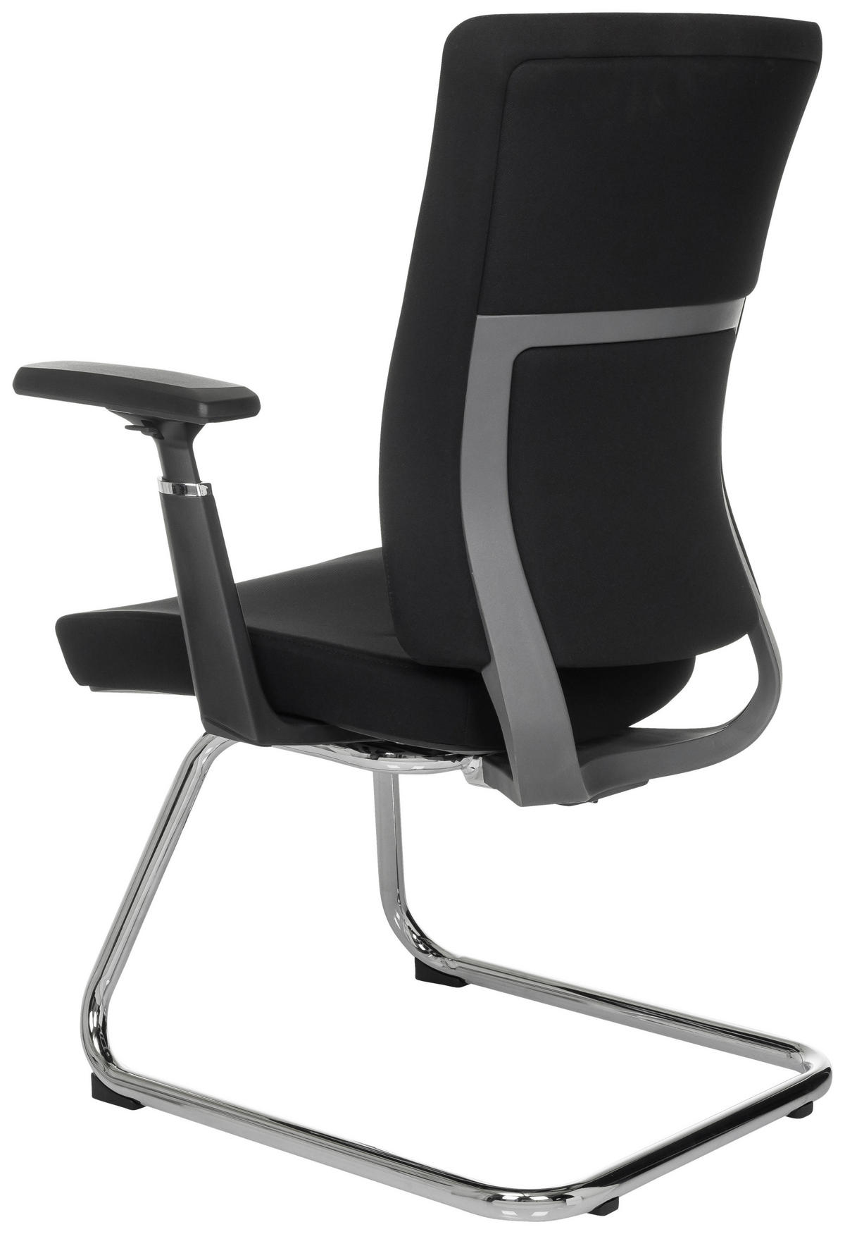 KONFERENČNÍ ŽIDLE - černá/barvy stříbra, Moderní, kov/textil (67cm) - MID.YOU
