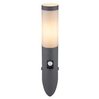 AUßENLEUCHTE 7,6/41 cm   - Anthrazit/Opal, Basics, Kunststoff/Metall (7,6/41cm) - Globo