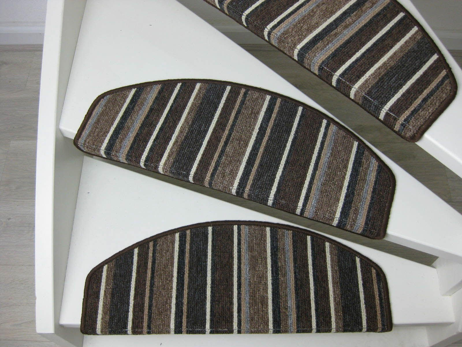 PREDPRAŽNIK ZA STOPNICE  STAIRMAT STRIPES     28/65 cm     rjava, večbarvno  - večbarvno/rjava, Konvencionalno, tekstil (28/65cm)