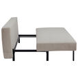 SCHLAFSOFA Cord Beige  - Beige/Schwarz, Design, Textil/Metall (191/92/99cm) - Carryhome
