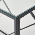 KONSOLENTISCH in Metall, Glas 120/45/77 cm    - Klar/Schwarz, Trend, Glas/Metall (120/45/77cm) - Xora
