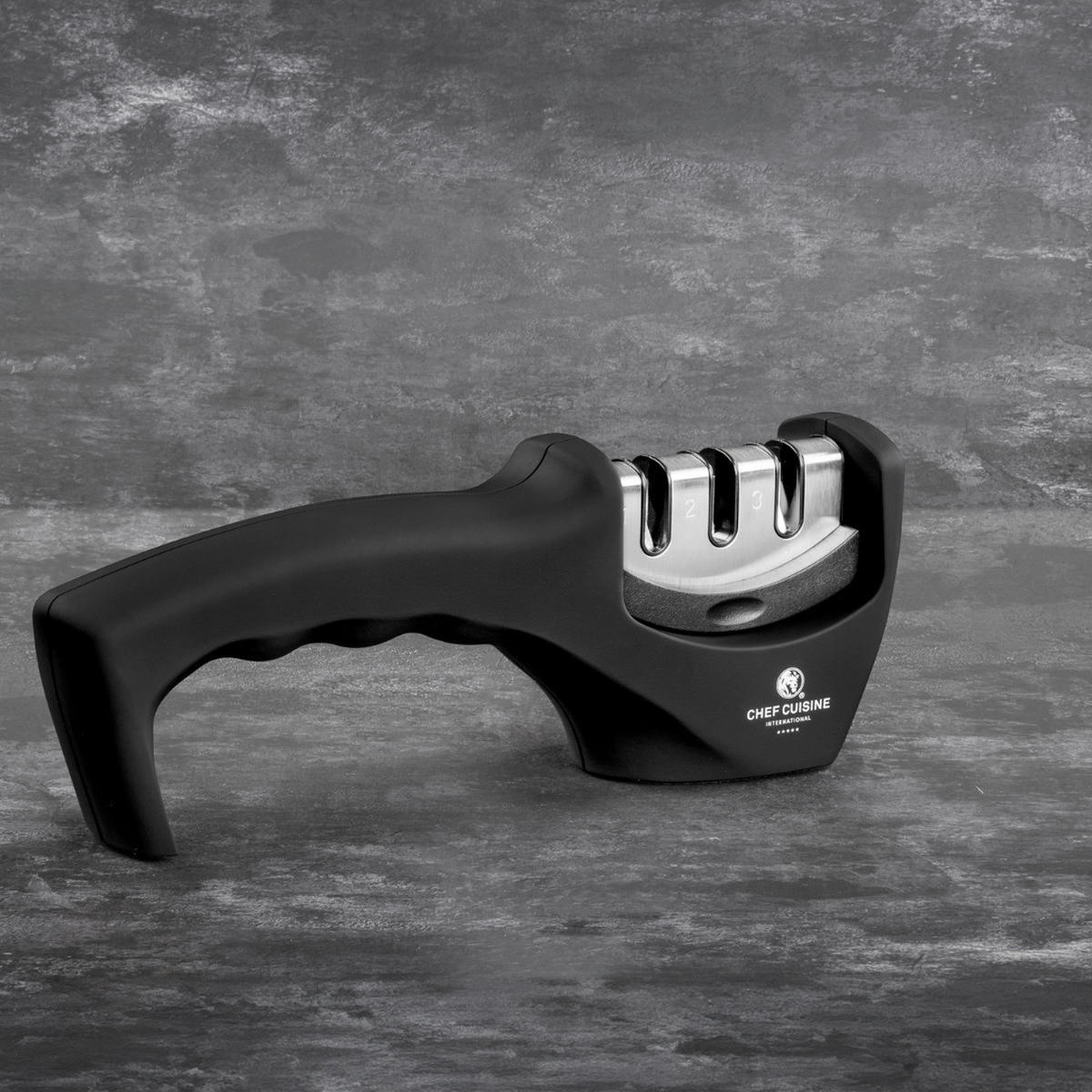 MESSERSCHÄRFER  Keramik  - Schwarz, Basics, Keramik/Kunststoff (20/4.5/7.5cm) - CHEF CUISINE
