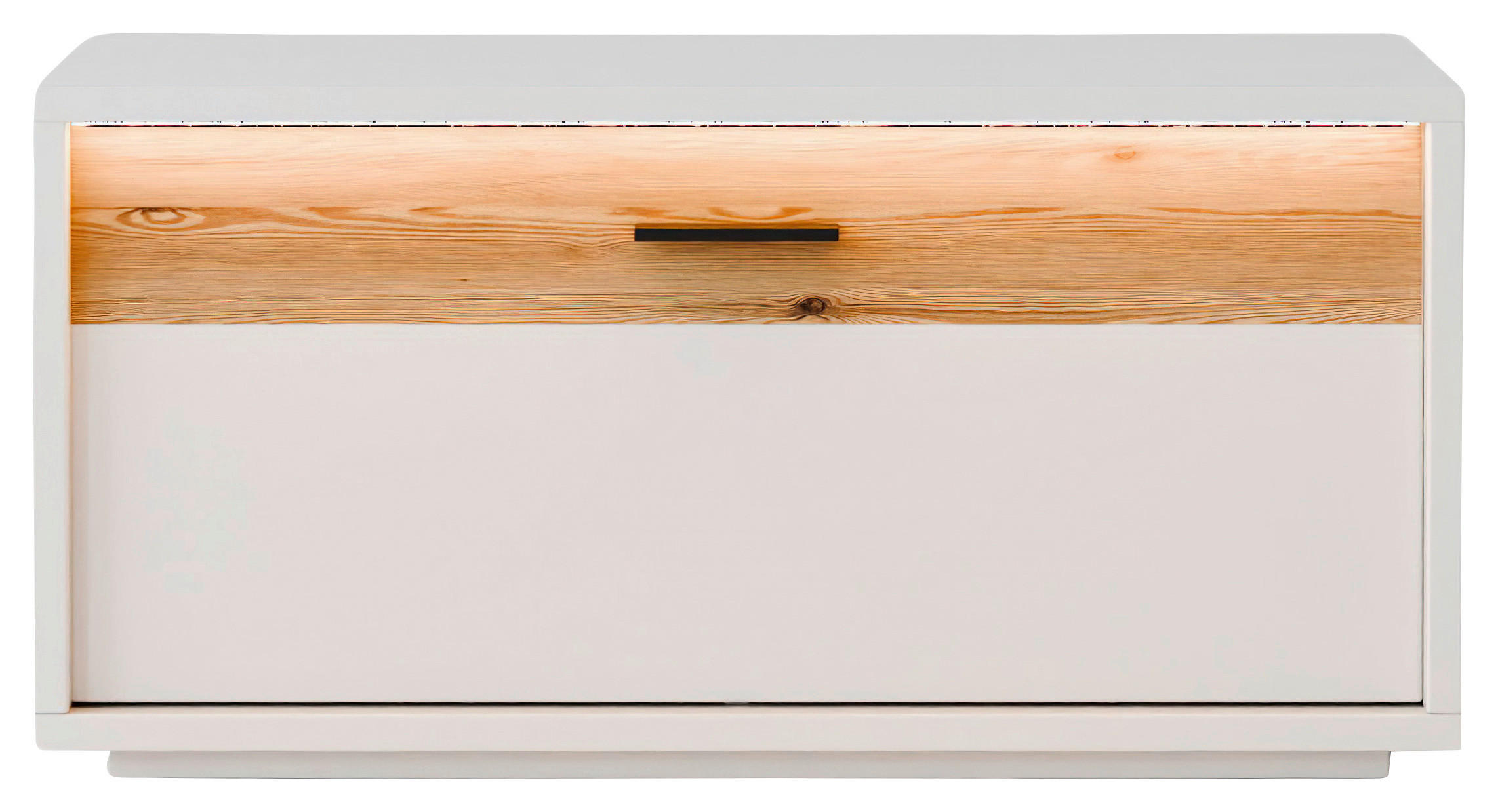 GARDEROBENBANK  in 95/46/37 cm  - Eichefarben/Anthrazit, Design, Holzwerkstoff/Metall (95/46/37cm) - Xora