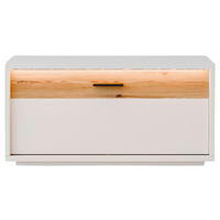 GARDEROBENBANK  in 95/46/37 cm  - Eichefarben/Anthrazit, Design, Holzwerkstoff/Metall (95/46/37cm) - Xora