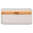 GARDEROBENBANK  in 95/46/37 cm  - Eichefarben/Anthrazit, Design, Holzwerkstoff/Metall (95/46/37cm) - Xora