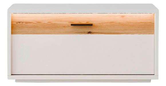 GARDEROBENBANK  in 95/46/37 cm  - Eichefarben/Anthrazit, Design, Holzwerkstoff/Metall (95/46/37cm) - Xora