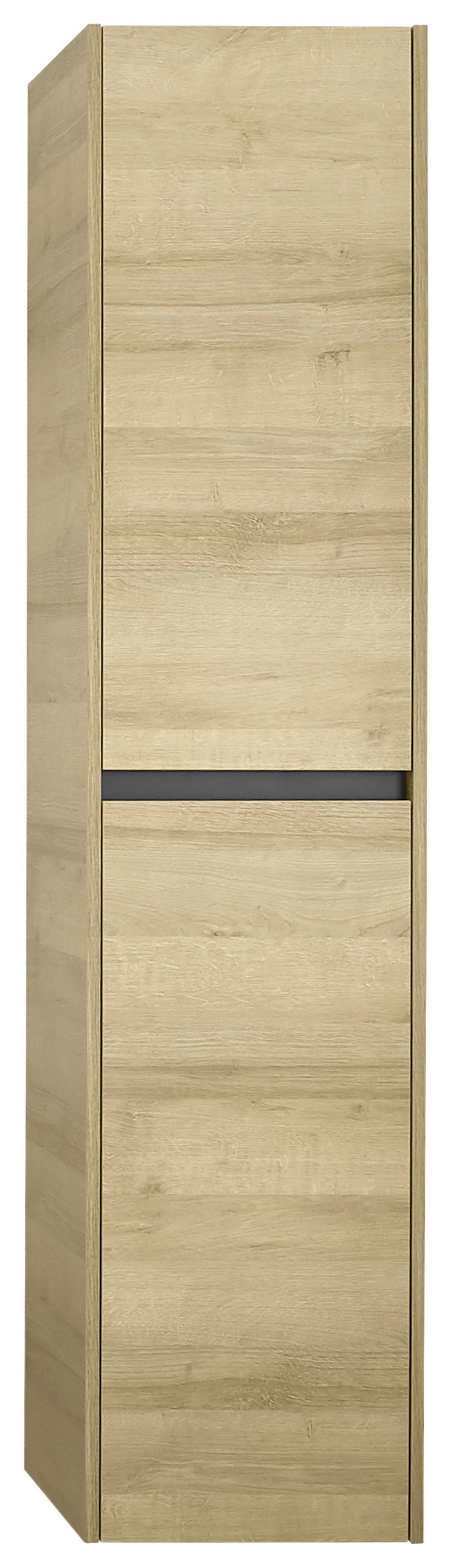 HOCHSCHRANK 38,3/171/33 cm  - Eichefarben, Design, Glas/Holzwerkstoff (38,3/171/33cm) - Musterring