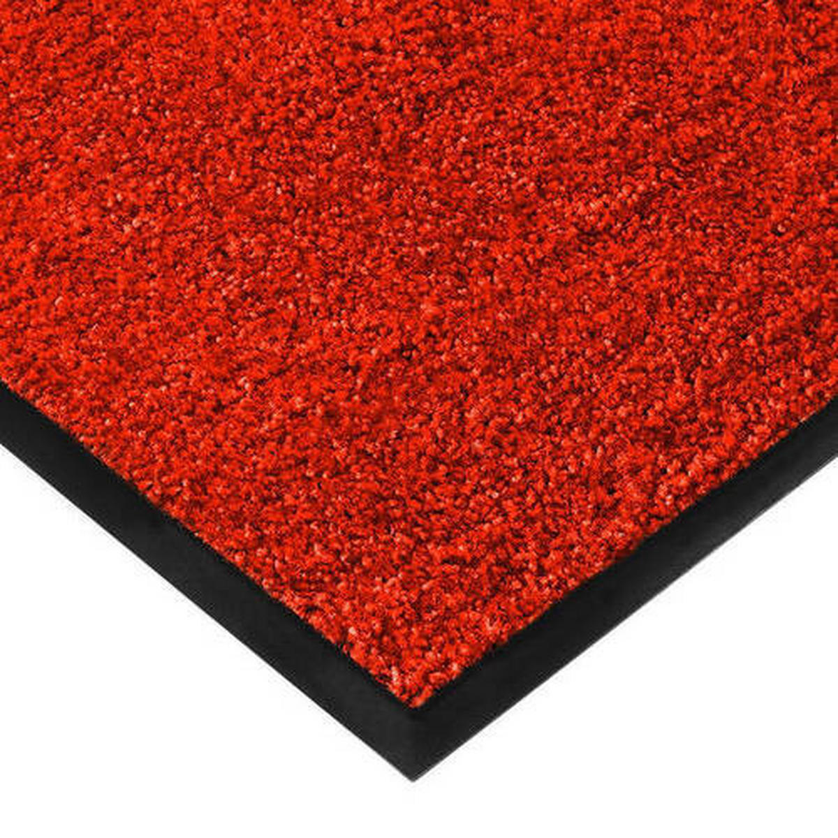 SCHMUTZFANGMATTE  90/120 cm  Rot  - Rot, KONVENTIONELL, Kunststoff/Textil (90/120cm) - Esposa