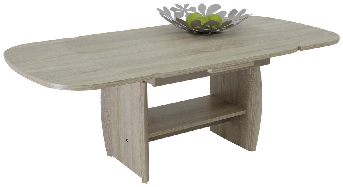 COUCHTISCH oval Sonoma Eiche  - Sonoma Eiche, Basics, Holzwerkstoff (90/68/52cm) - MID.YOU
