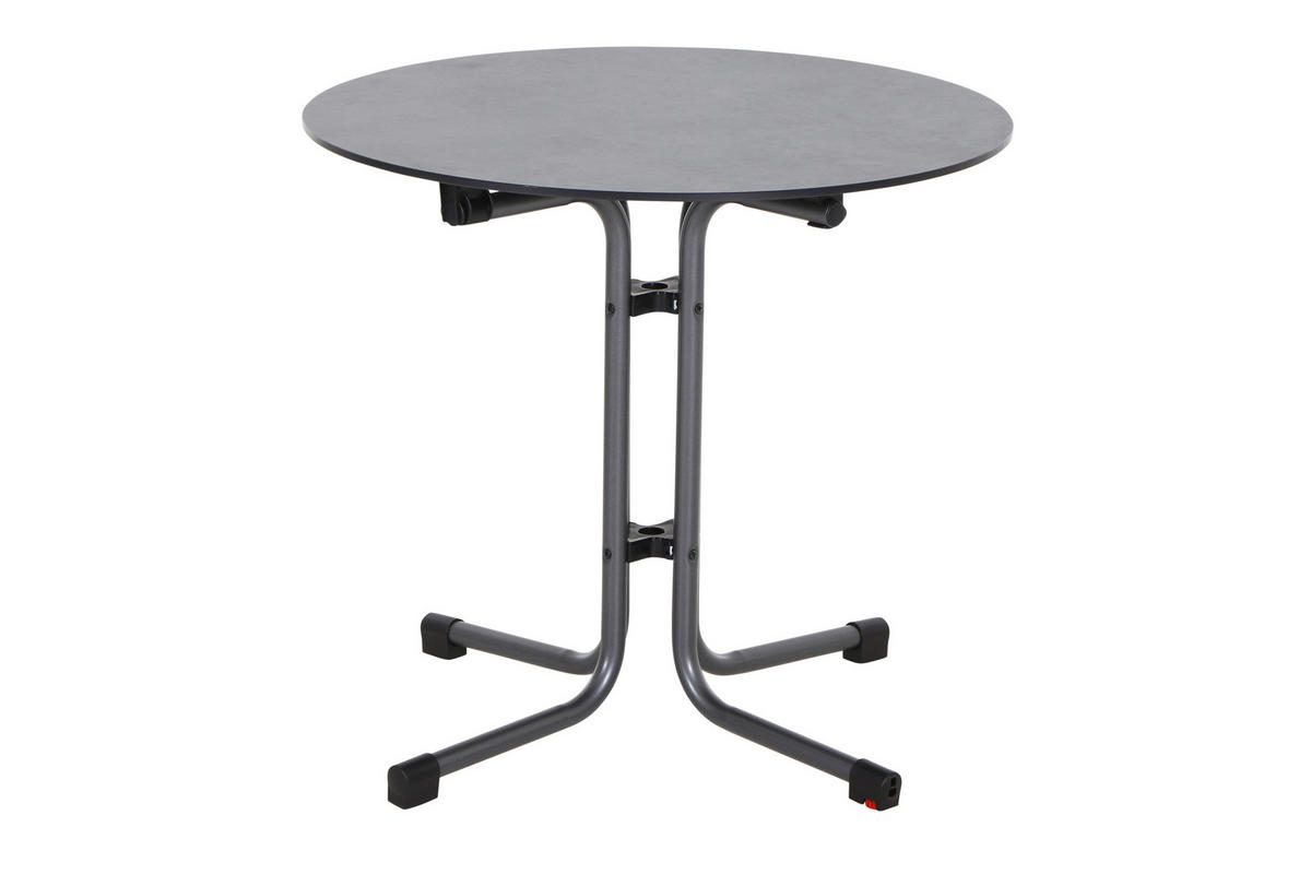 GARTENGARNITUR 3-teilig Stahl  - Anthrazit/Grün, Basics, Kunststoff/Metall (80/80/80cm) - Siena Garden