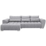 ECKSOFA  in Webstoff Hellgrau  218/304 cm  - Silberfarben/Hellgrau, MODERN, Kunststoff/Textil (218/304cm) - Carryhome