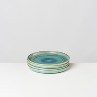 SPEISETELLERSET TIEFER SEE 4-teilig  - Blau/Grün, Basics, Keramik (27,8/3cm) - Gipfelstück