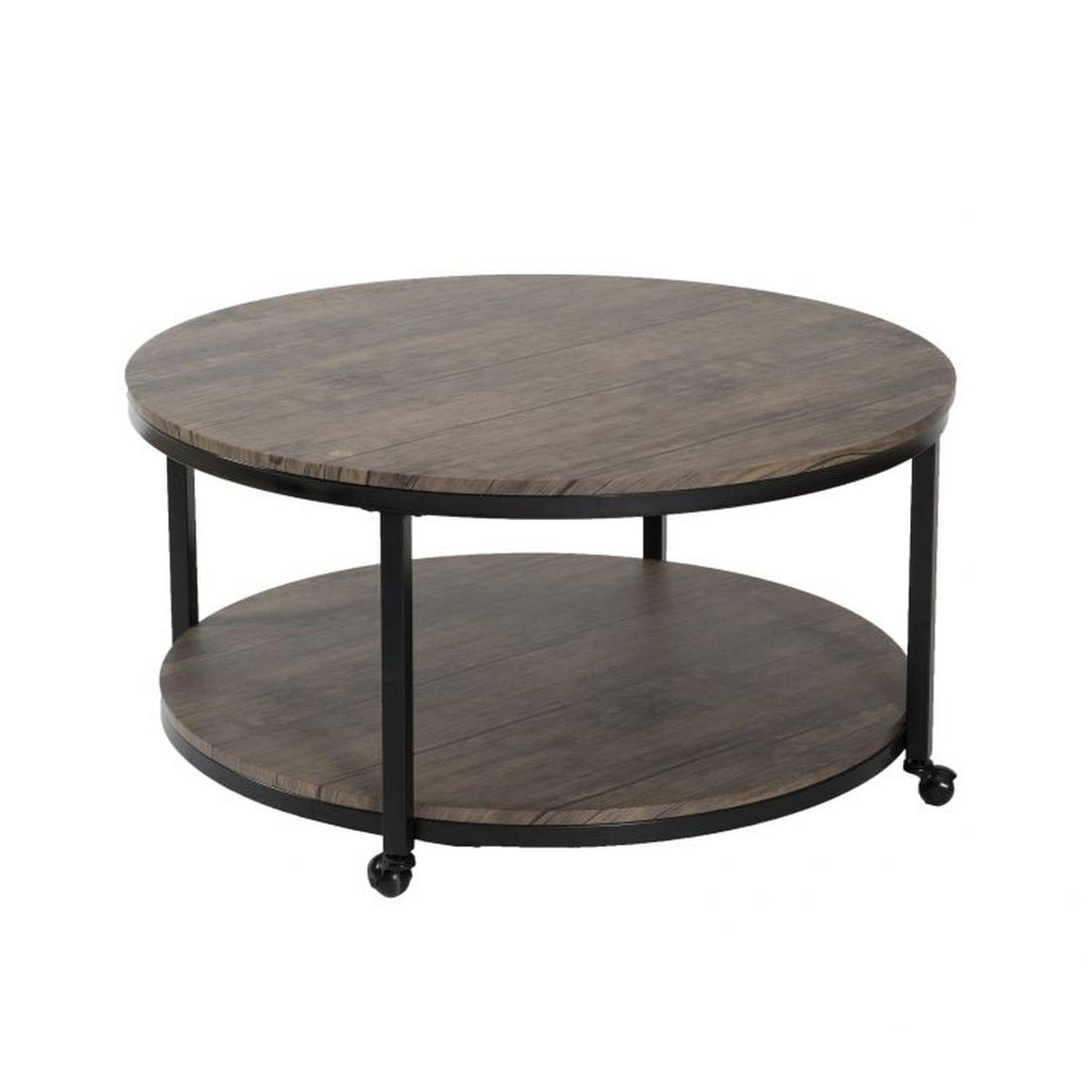 SOFFBORD i trämaterial, metall 91/52 cm  - brun/svart, Design, metall/trämaterial (91/52cm) - Best Price