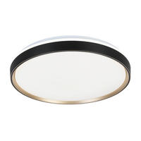 LED PLAFONJERA  - bela/zlatna, Trendi, metal/plastika (60/7,5cm) - Novel