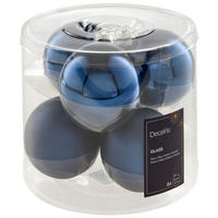 CHRISTBAUMKUGEL-SET 8 cm 6-teilig  - KONVENTIONELL, Glas (8cm)