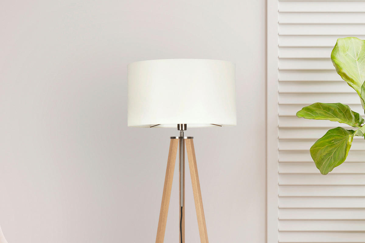 STEHLEUCHTE  50/150/50 cm   - Eiche Bianco/Eichefarben, MODERN, Naturmaterialien/Holz (50/150/50cm)