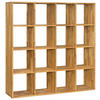 REGAL Wildeiche massiv Eichefarben  - Eichefarben, Natur, Holz (149/149/35cm) - Livetastic