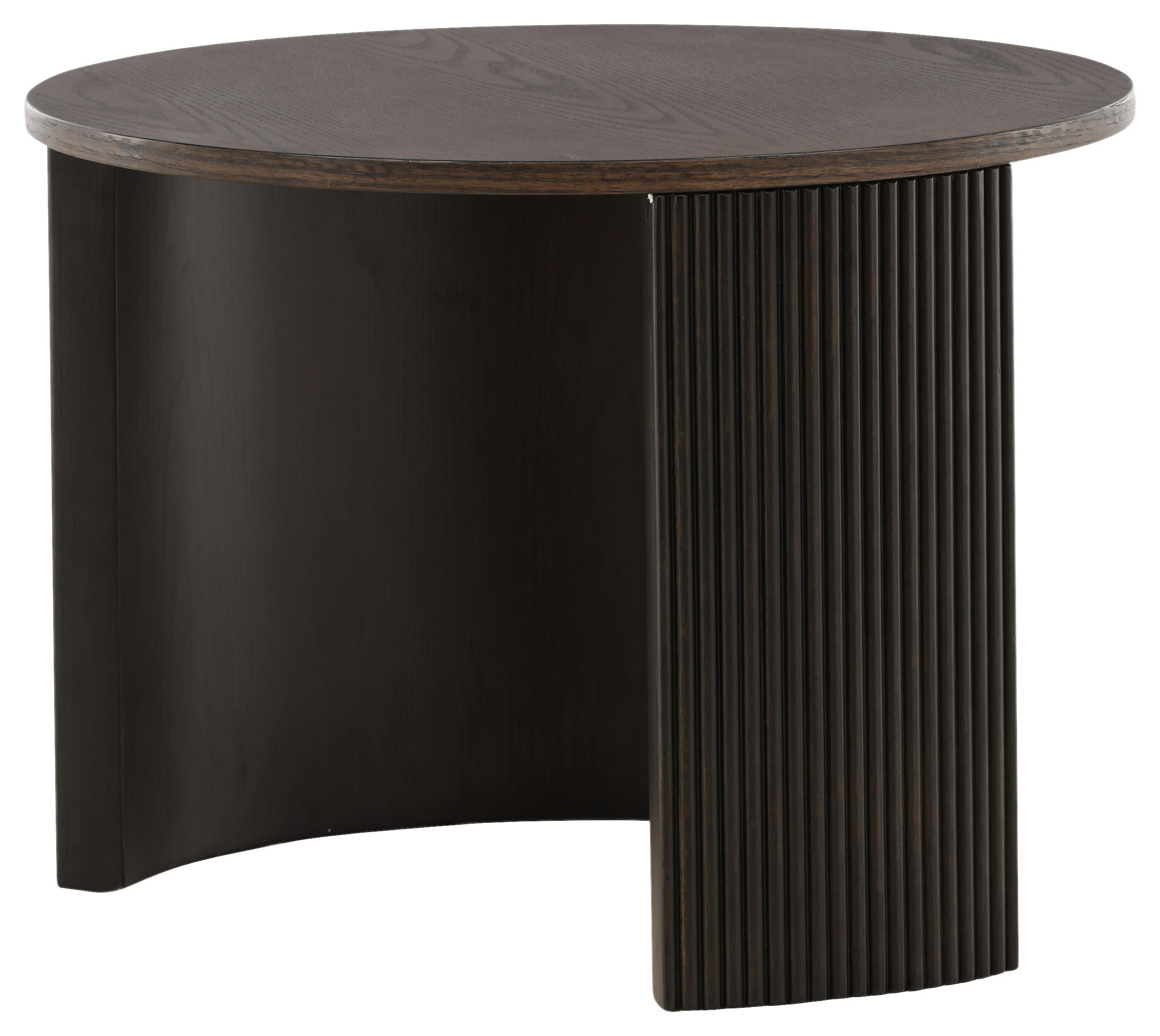 Thumbnail - Livetastic Couchtisch, Schwarz, Holzwerkstoff, Esche, furniert,teilmassiv, rund, rund, 60x45x60 cm, Wohnzimmer, Wohnzimm...