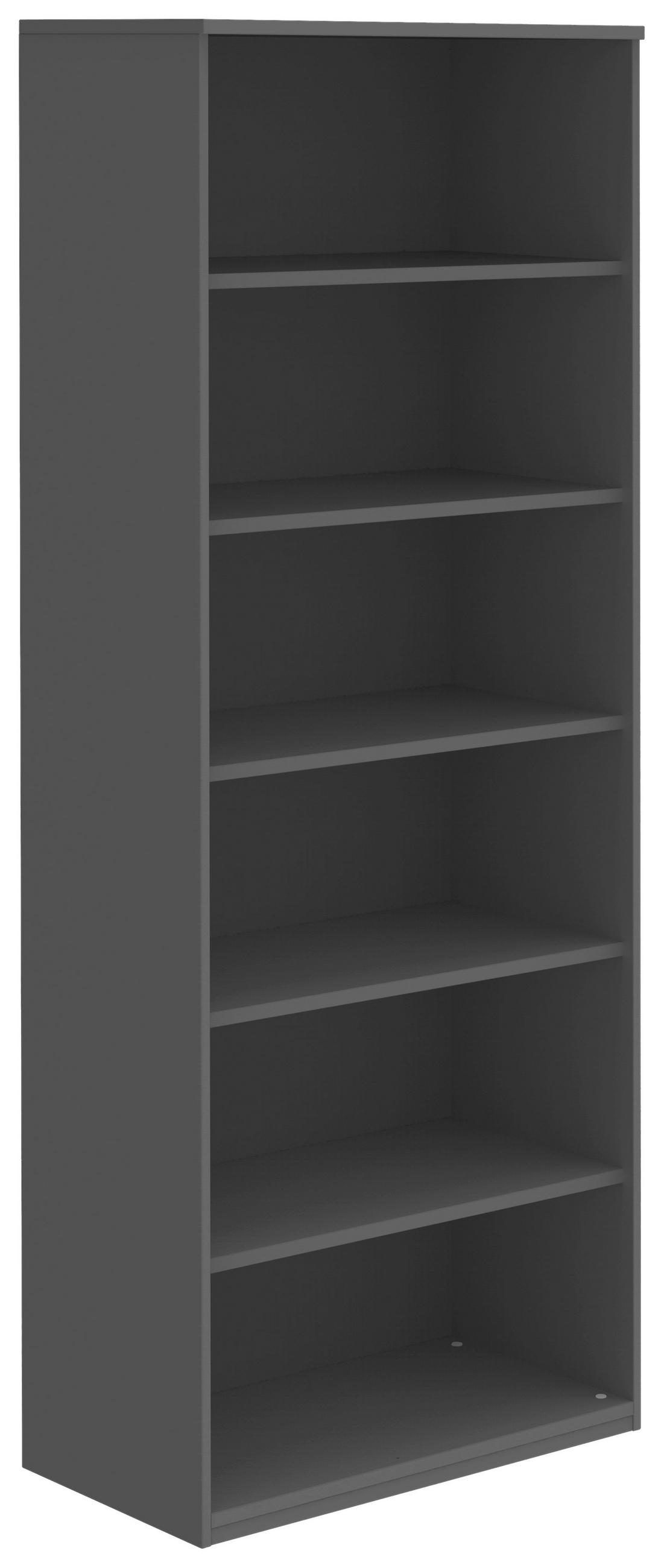 AKTENREGAL 80/217,4/43 cm  - Anthrazit, KONVENTIONELL, Holzwerkstoff (80/217,4/43cm) - Moderano