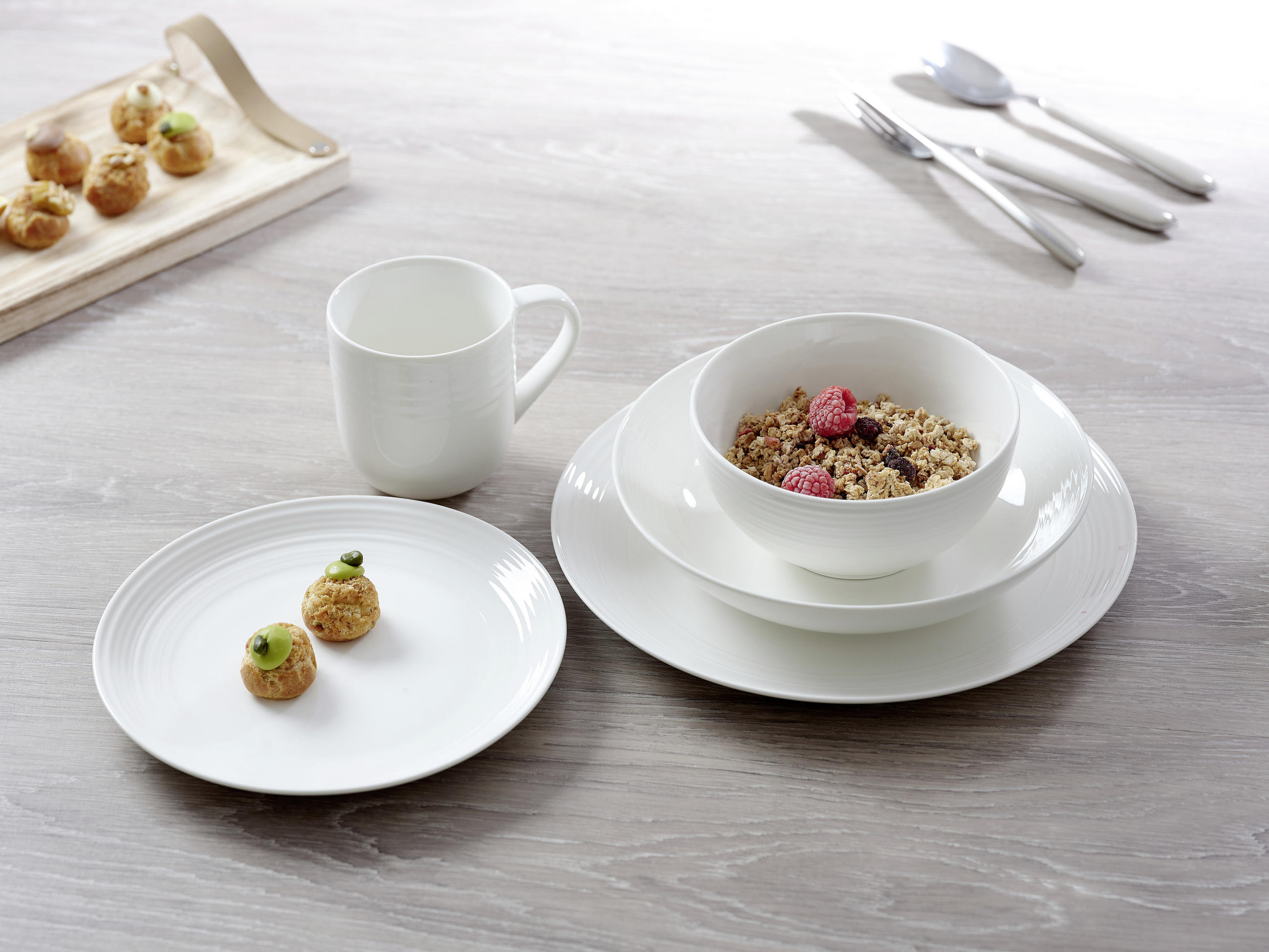 DESSERTTELLER Weiß LEVI  - Weiß, Basics, Keramik (21/21/2cm) - Ritzenhoff Breker