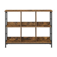 BEISTELLREGAL 120/80/30 cm  - Schwarz/Braun, Trend, Holzwerkstoff/Kunststoff (120/80/30cm) - Boxxx