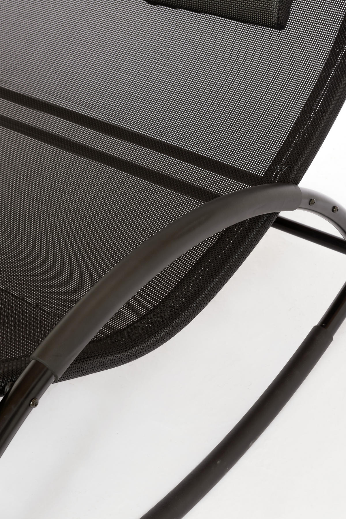 Sezlong Tip Balansoar Havana 139/167/178 cm  - gri deschis/negru, Modern, metal/textil (139/167/178cm) - Amatio