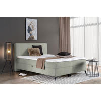 BOXBETT 140/200 cm  in Ecru  - Ecru/Schwarz, Design, Holz/Holzwerkstoff (140/200cm) - Xora