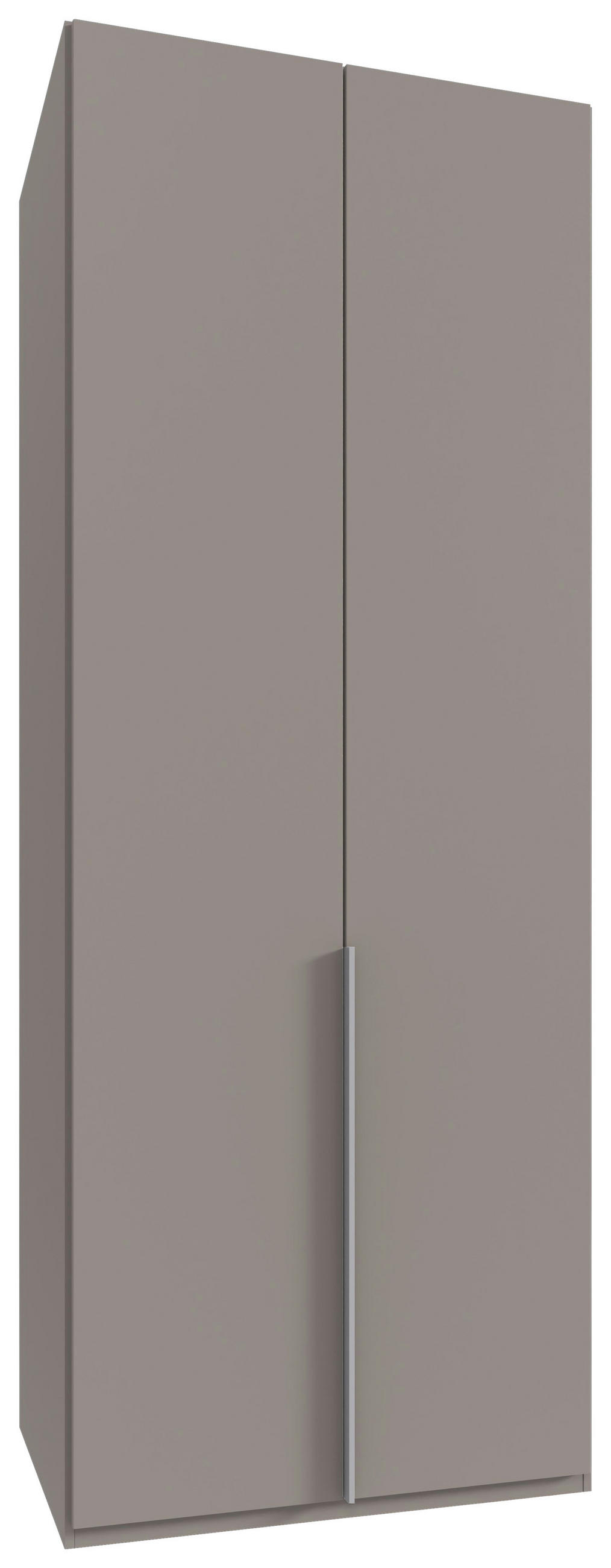 DREHTÜRENSCHRANK in Grau, Sahara  - Alufarben/Grau, Modern, Holzwerkstoff/Metall (90/236/58cm) - MID.YOU