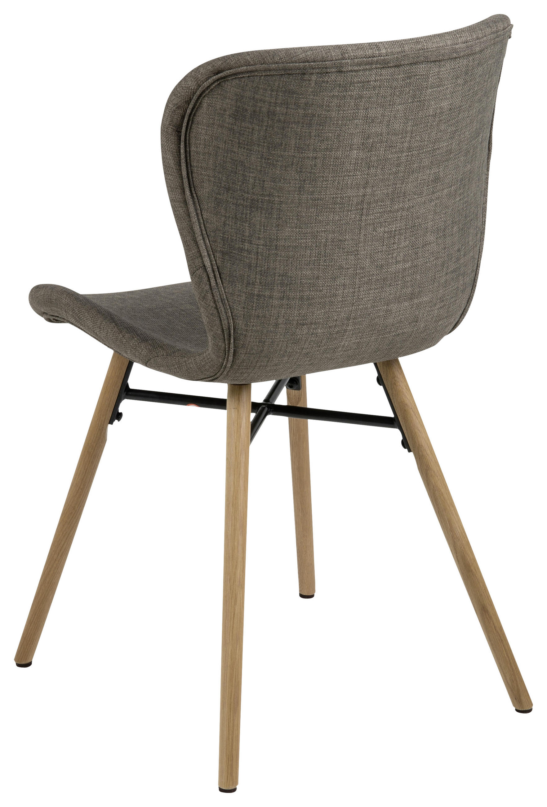 STOL vävt tyg  - brun/grå, Lifestyle, trä/textil (47/82,5/53cm) - Livetastic