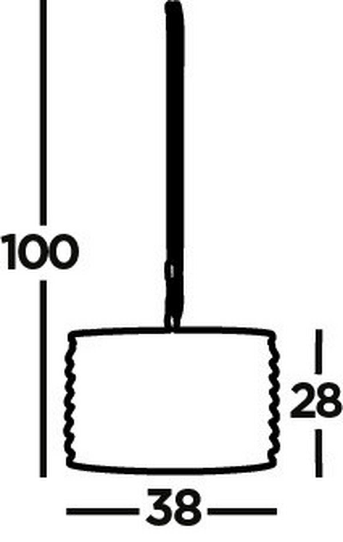 KRISTALL-HÄNGELEUCHTE 38/100 cm   - Kupferfarben, LIFESTYLE, Glas/Metall (38/100cm) - Searchlight