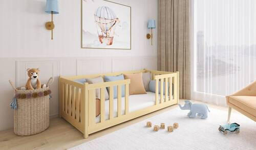 BODENBETT. Kieferfarben  - Birkefarben/Kieferfarben, MODERN, Holz/Holzwerkstoff (90/200cm) - MID.YOU