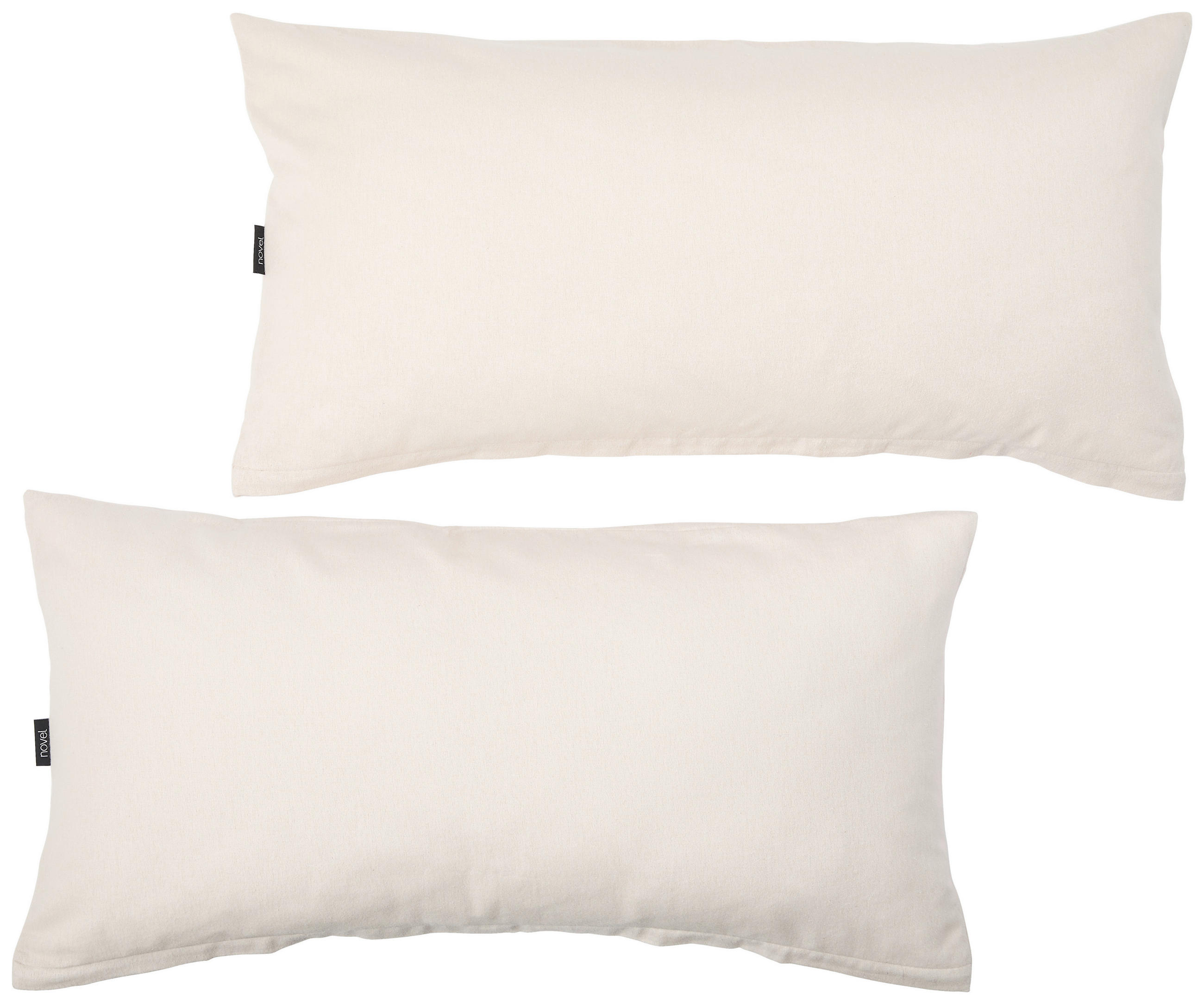 KISSENHÜLLEN-SET Flanell 40/80 cm  - Sandfarben, Basics, Textil (40/80cm) - Novel