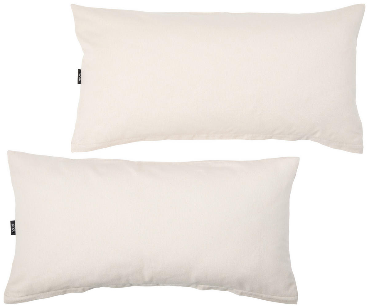 KISSENHÜLLEN-SET Flanell 40/80 cm  - Sandfarben, Basics, Textil (40/80cm) - Novel