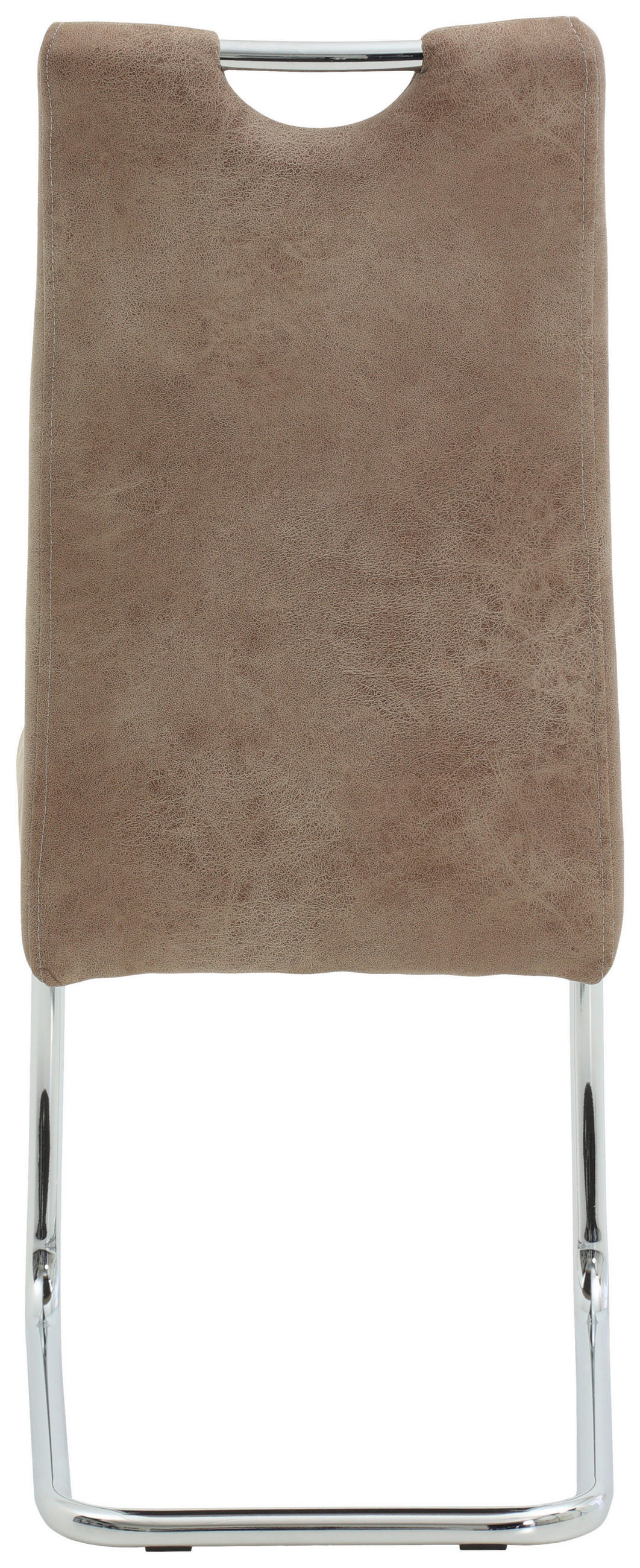 SCHWINGSTUHL  Stoffauswahl, mit Griff Mikrofaser  - Chromfarben/Beige, KONVENTIONELL, Textil/Metall (43/98/59cm) - Carryhome