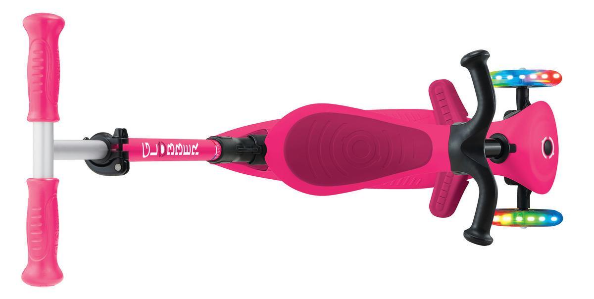 LAUFRAD GO-UP ACTIVE LIGHTS 3IN1  - Pink/Fuchsia, Basics, Kunststoff/Metall (67/28/95,5cm) - GLOBBER