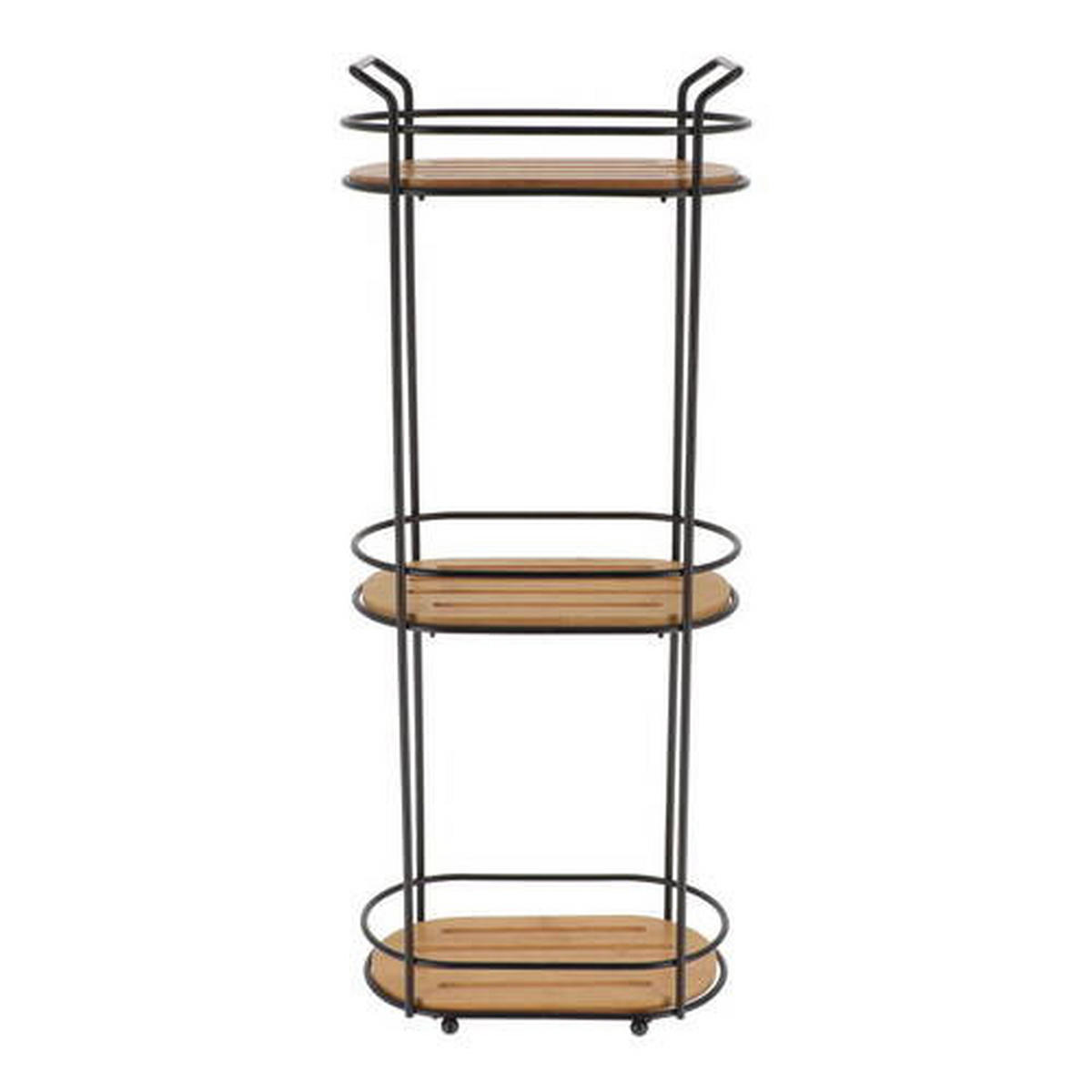POLICA - barve hrasta, Basics, kovina/les (13,5/62,5/24,5cm) - Homeware