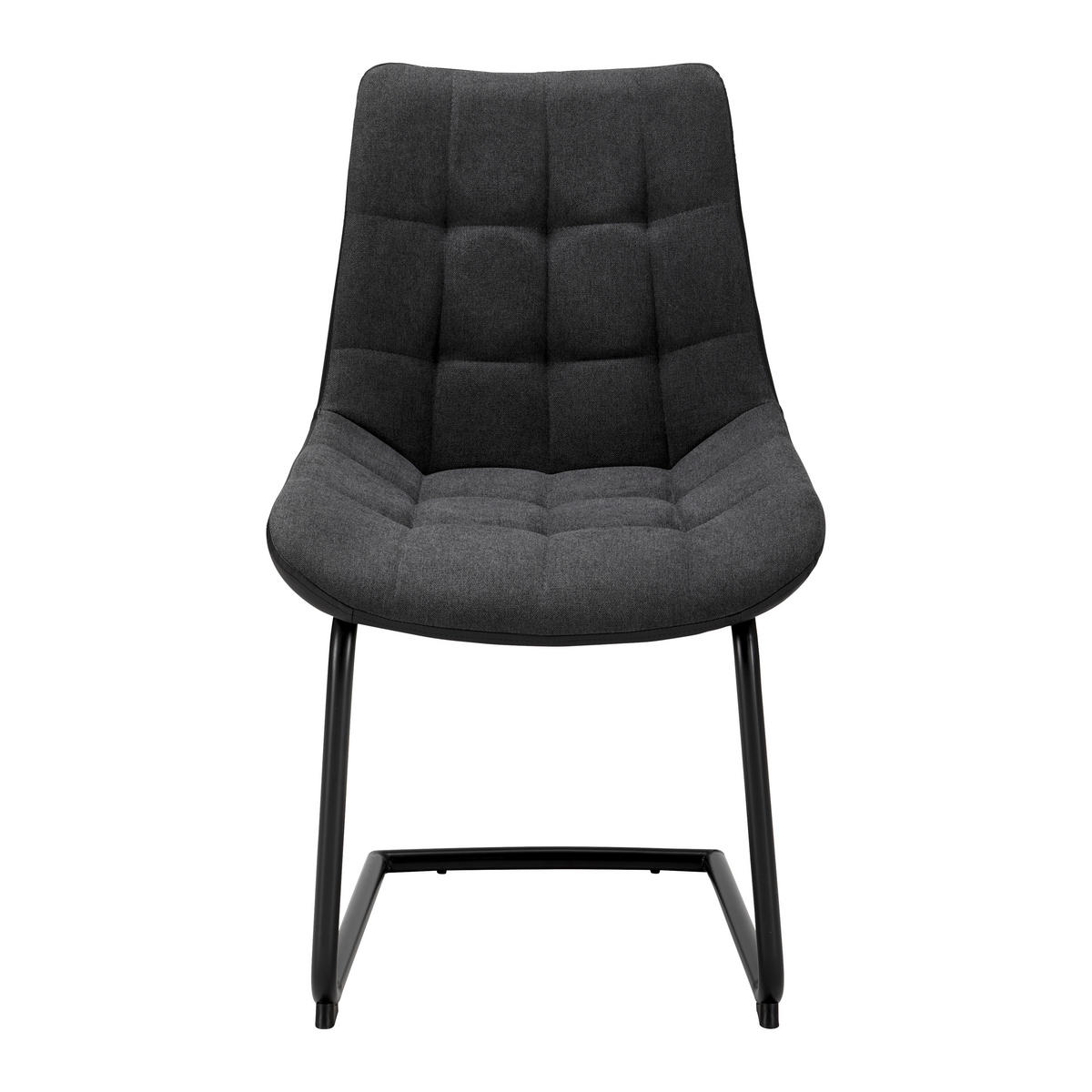 STOLICA  crna, tamno siva  metal, tekstil      - tamno siva/crna, Moderno, metal/tekstil (53/86/61cm) - Carryhome