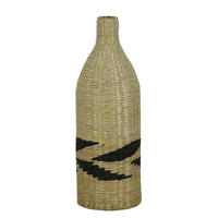 VASE 60 cm  - Schwarz/Naturfarben, LIFESTYLE, Holz/Metall (6/60cm) - Landscape
